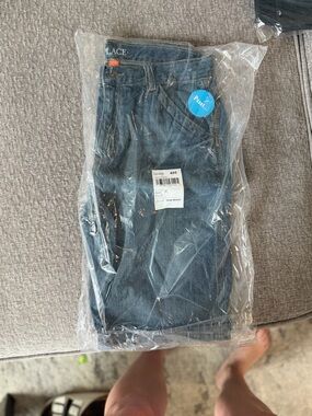 The Children's Place Dark Blue Straight Jean Shorts